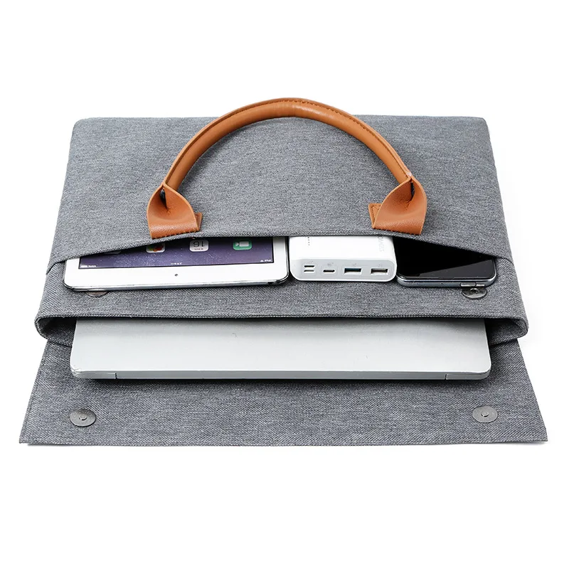 13.3/14/15.6 Inch Waterproof Notebook Bag For Macbook Air Pro 13 Shockproof Business Briefcase Shoulder Laptop Pouch