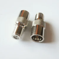 1x pcs f male with shrapnel to f female push on slide on quick directly plug rf video coaxial connector for tv tuner antenna