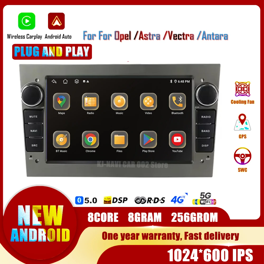 2-диночный автомобильный радиоприемник Android для Opel Astra H J 2004 Vectra Vauxhall Antara Zafira Corsa C D