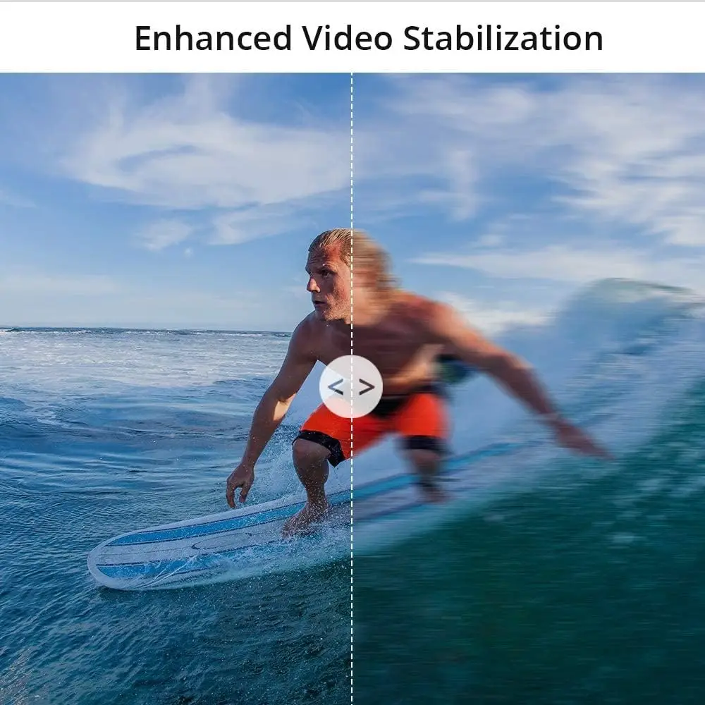 Фото Экшн-камера Brave 7 LE 4K30FPS 20MP с Wi-Fi, сенсорным экраном, EIS 2.0, зумом, дистанционным управлением, водонепроницаемостью до 131 фута, 2 аккумуляторами по 1350 мАч №5