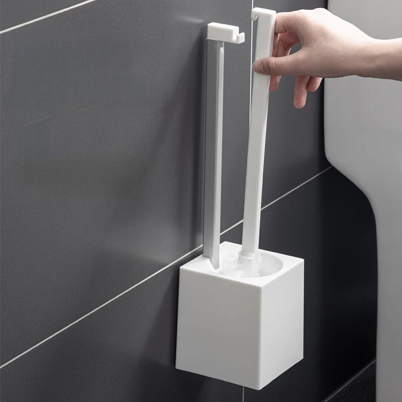 

Белая щетка для унитаза, настенные инструменты для уборки, бытовой подвесной держатель для туалетной щетки в скандинавском стиле для ванно...