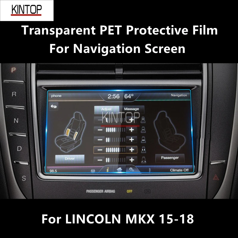 For LINCOLN MKX 15-18 Navigation Screen Transparent PET Protective Film Anti-scratch Repair Accessories Refit