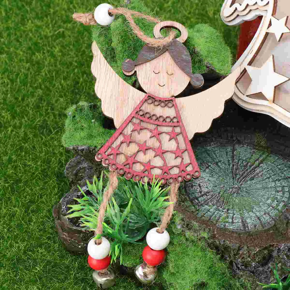 

1 Pc Angle Wind Chime Pendant Nordic Style Door Hanging for Banquet Christmas Tree Xmas Party