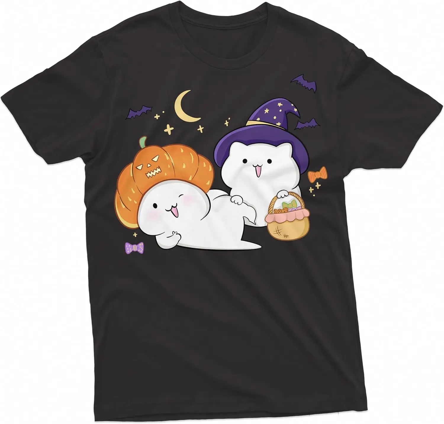 Футболка с Тыквой и котом на Хэллоуин Bongo