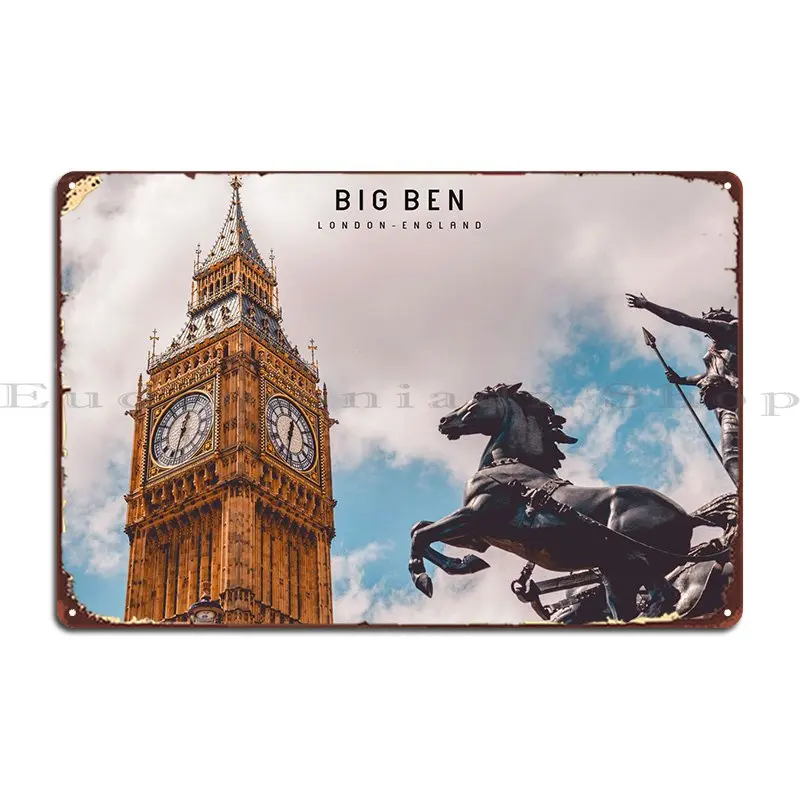

Металлический знак Big Ben, дизайн клуба, клуба, бара, клуба, жестяной плакат