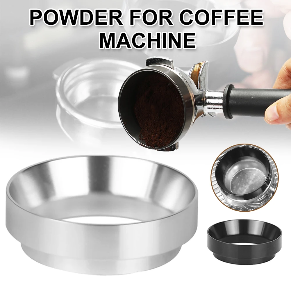 

Espresso Dosing Funnel Magnetic Espresso Coffee Dosing Ring Compatible with 51/53/58mm Espresso Portafilter Coffee Powder Tool