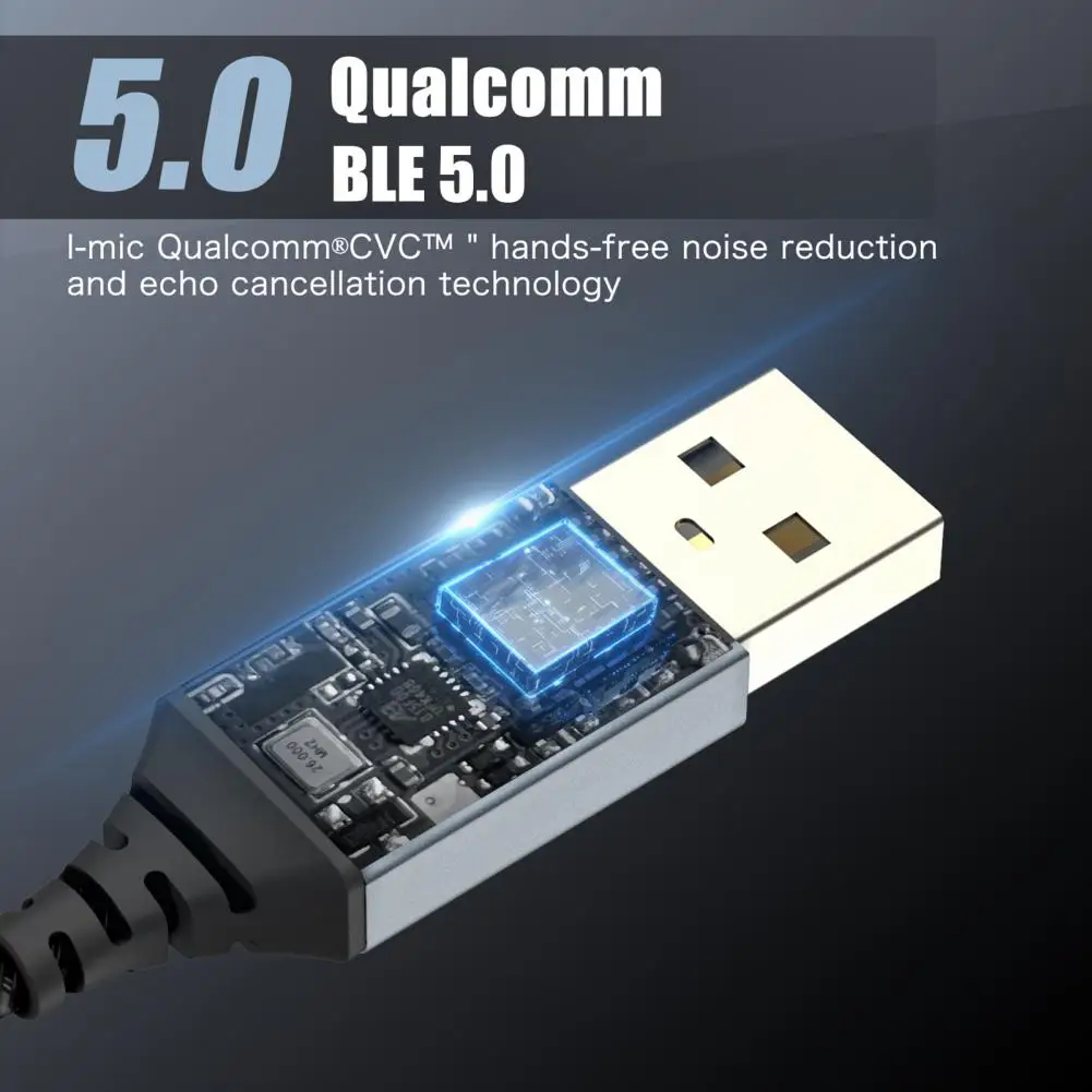 Фото Отличный звуковой эффект без потерь 100 см 3,5 мм штекер Bluetooth-совместимый 5.0 динамик MP4 аудио адаптер кабель для автомобиля №2
