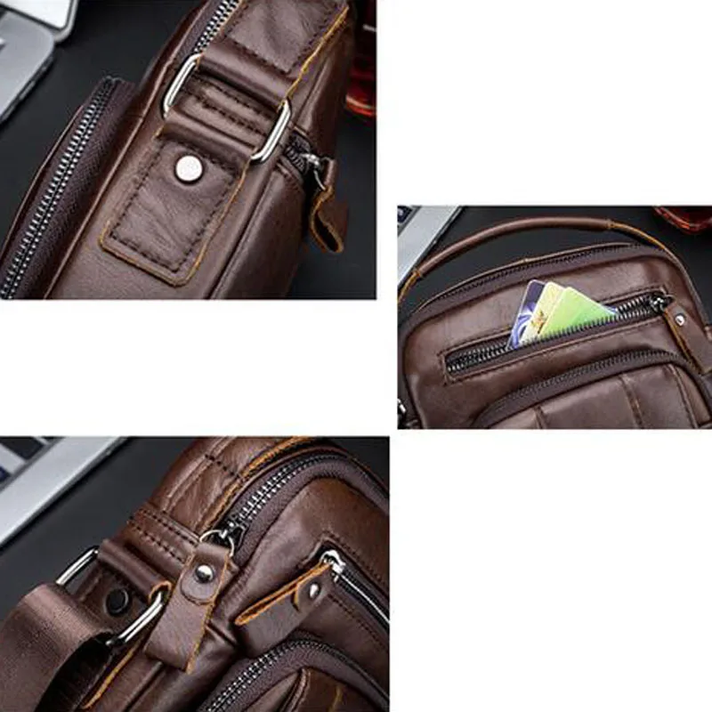 BULLCAPTAIN brand fashion leather for men shoulder bag Messenger shoulder bags business Tote Bags high quality men bag