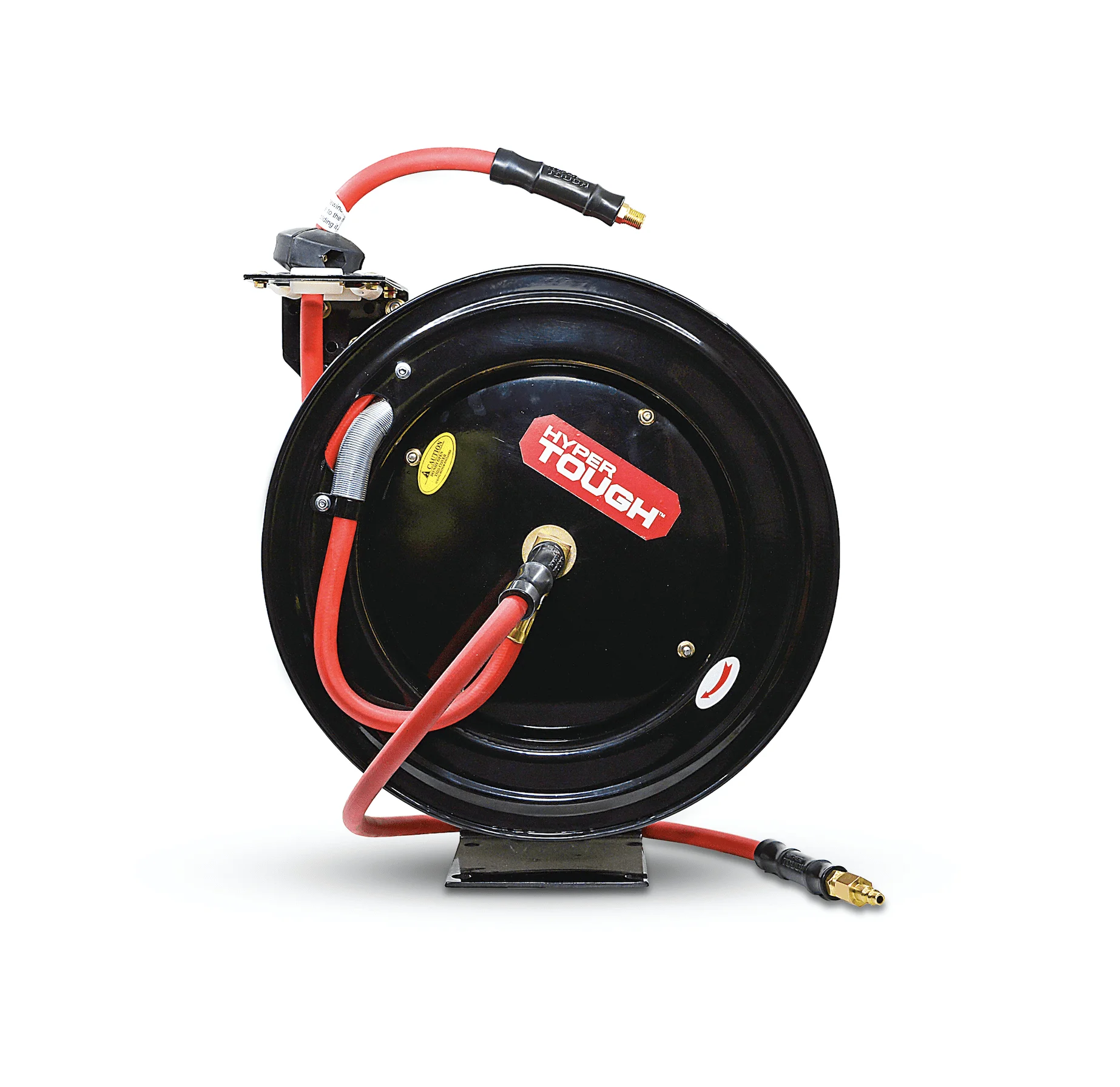 

Heavy Duty Steel Hose Reel with 3/8in x 50ft Rubber Air Hose