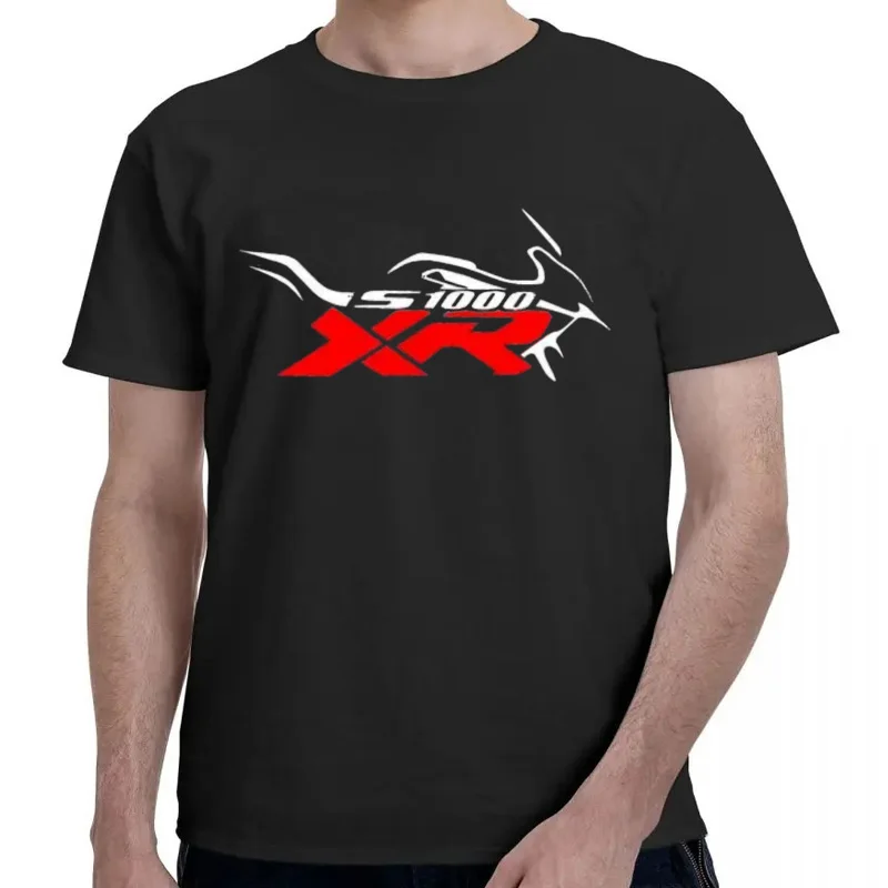 Фото Мода для путешествий Homme Manches Courtes Motif O-cou Hipster T-S Hommes Vêtements Hurrad S1000Xr S 1000Xr Pour Conducteur Moto №1