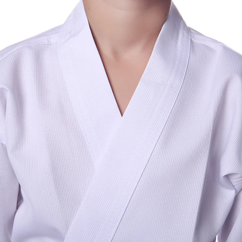 Boys Girls Professional White Karate Uniform Adult Kids Children Taekwondo Suit Men Kung Fu Competiton Clothing dobok kimono