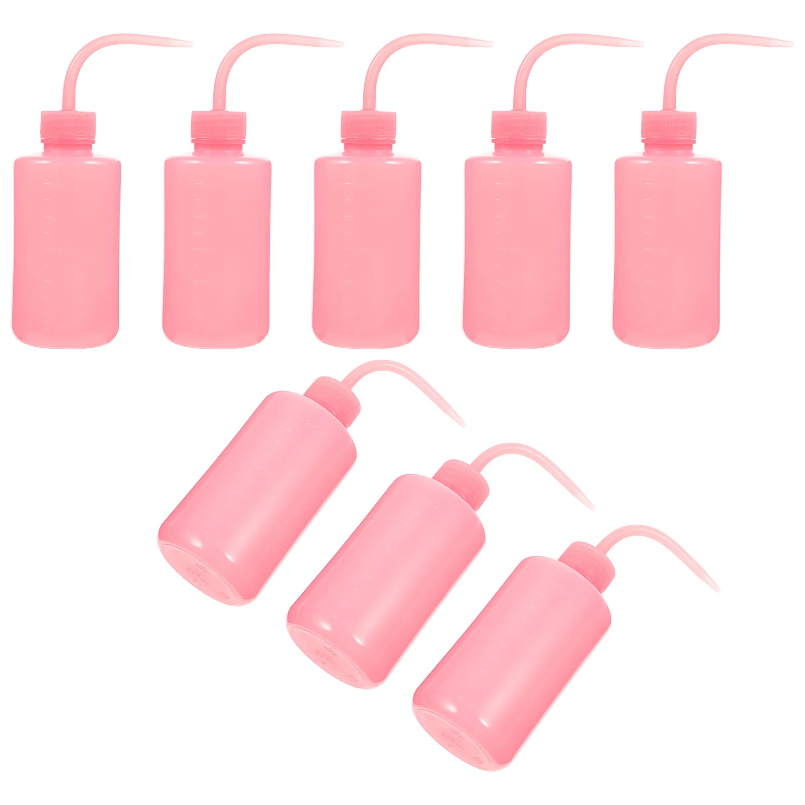 

8 Pcs Rinse Bottle Empty Grafting Simple Eyelashes Cleaner Cleaners Bend Mouth Practical Watering Can Safe