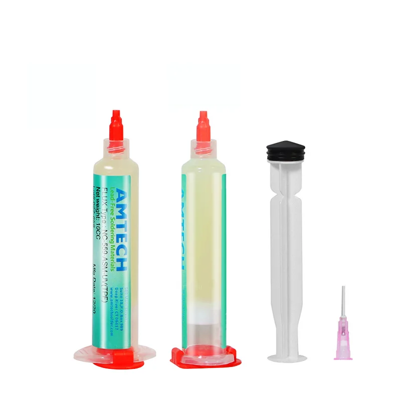 100% Оригинальный AMTECH NC-559-ASM 10cc Flux No Clean Flux для пайки SMD BGA для реболлинга пайки