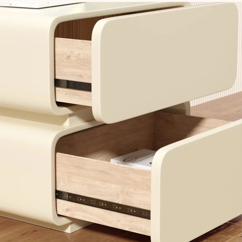 Маленькие боковые стильные тумбочки мобильные изысканные ящики ночная тумбочка