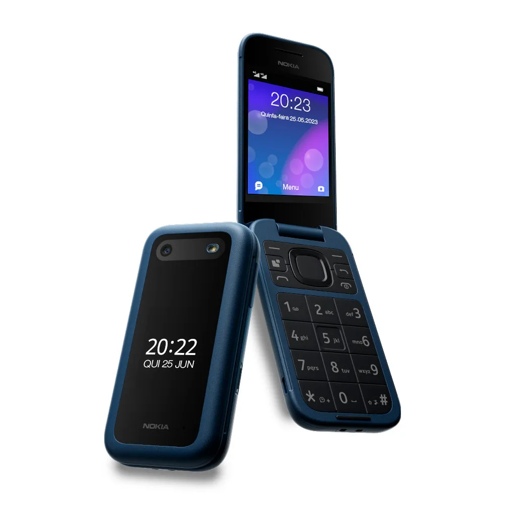 Телефон Nokia 2660 Flip 4G с двумя чипами, двойной экран 2,8 и 1,8 ...