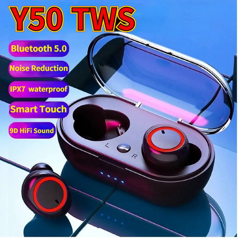 

TWS-наушники y50 с поддержкой Bluetooth и сенсорным управлением