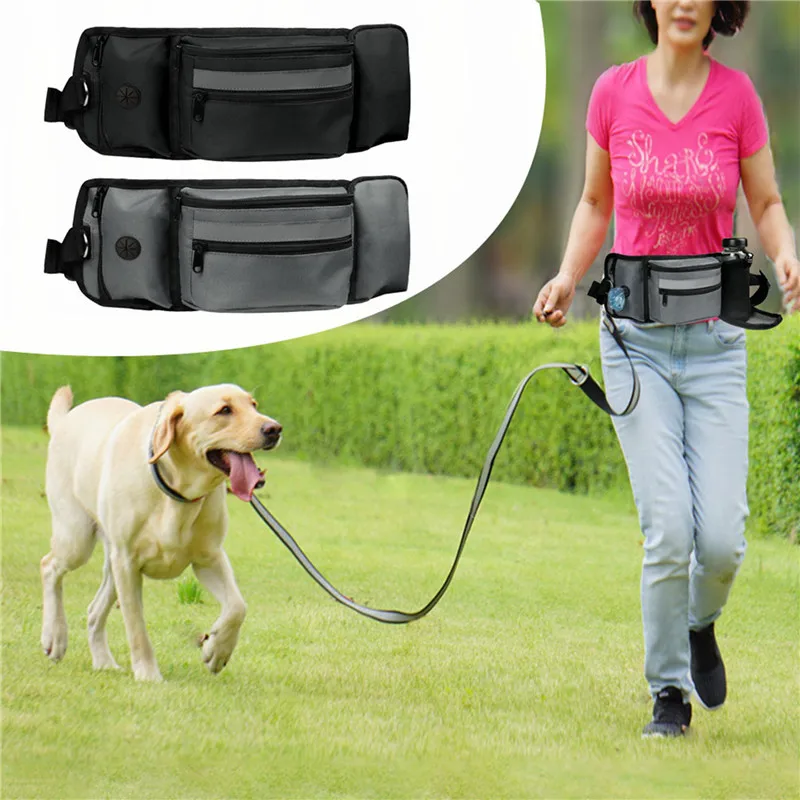 

Портативная сумка для собак, тренировочный мешок со скрытым держателем для бутылки с водой, уличная сумка для уборки за собакой, многофункциональные поясные мешки