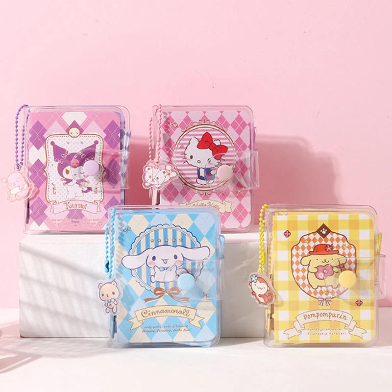 

Kawaii Sanrioed Pom пурин Kuromi Cinnamorll подвеска Мини карманная фоторамка 10 см мини-справочник