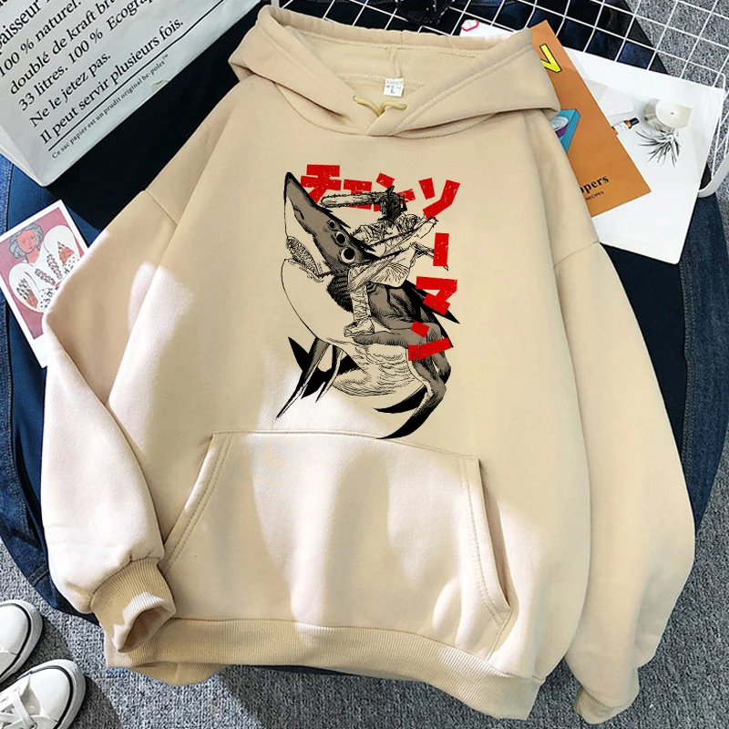 

Chainsaw Man Pochita Hoodies Women Anime Sweatshirts Autumn Winter Manga Cartoon Long Sleeve Gothic Pullovers