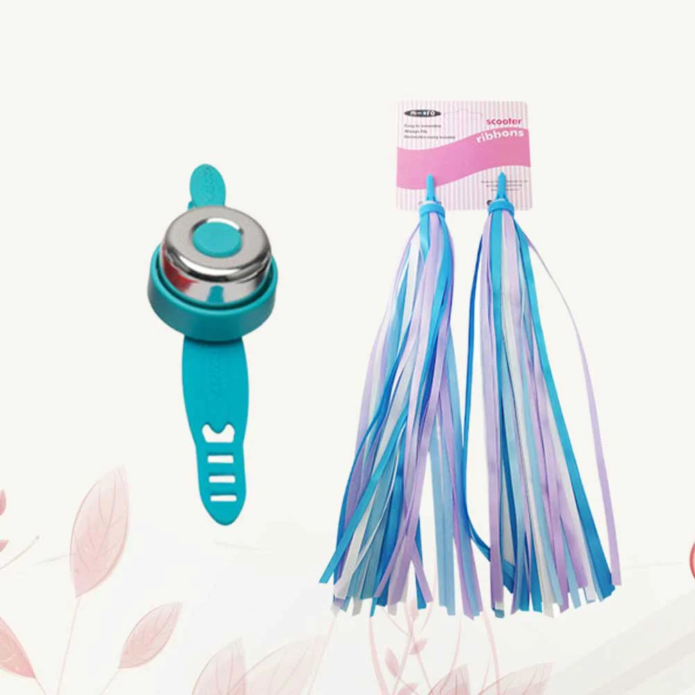 

Bike Streamers Streamer Bell Handlebar Accessories Kids Scooter Ring Girl Girls Bmx Toddler Handle Cycling Colourful Bells