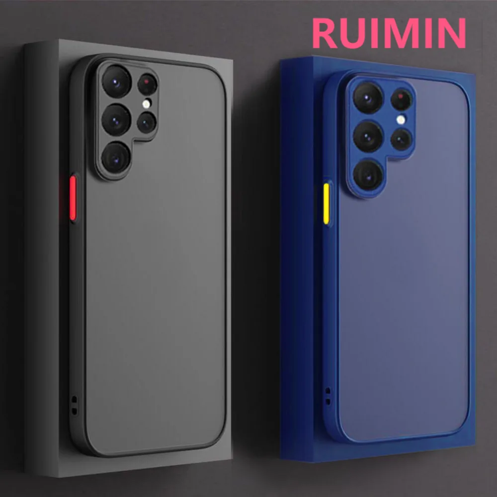 

Matte Bumper Case For Samsung Galaxy S23 S22 S21 S20 Ultra Plus FE Cover for Samsung A53 A52 A51 A13 A33 A32 A71 A72 A70 4G 5G