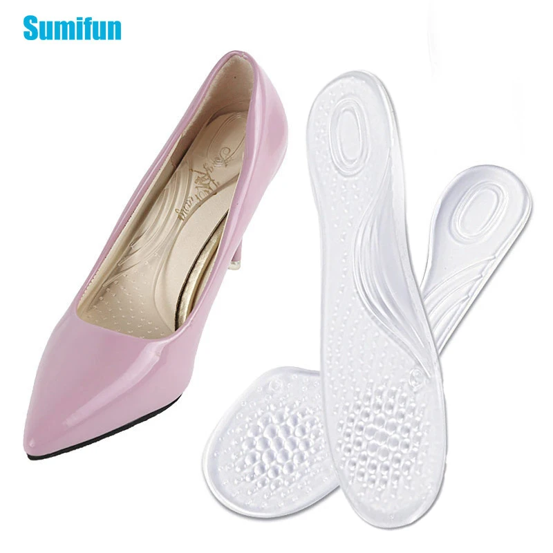 Силиконовые стельки с поддержкой свода стопы ПВХ вставки для обуви
