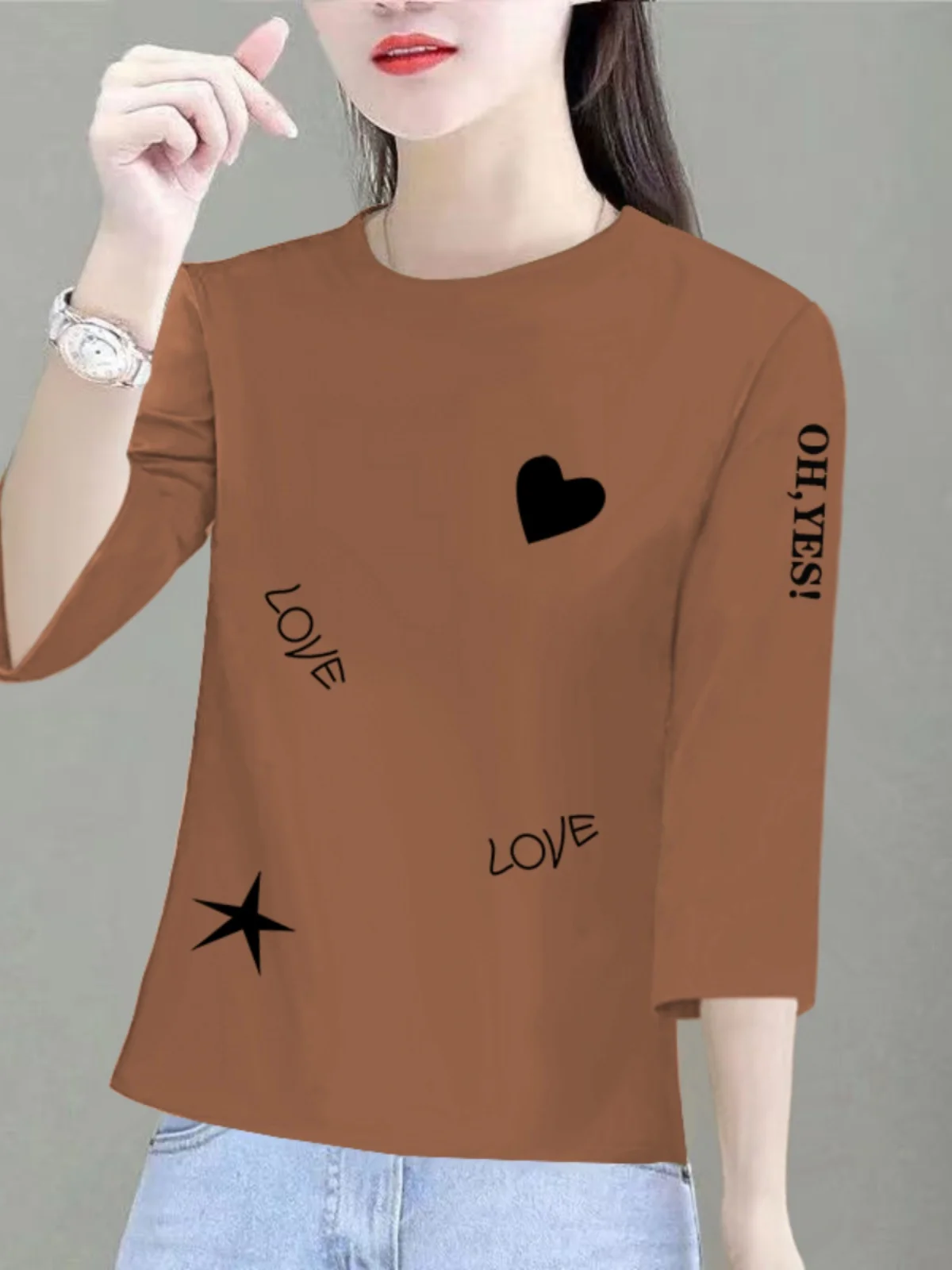 Футболка из чистого хлопка женская летняя футболка с укороченными рукавами