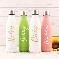 personalized 500ml water bottle with names custom insulated tumbler bottle bachelorette party wedding favor bridesmaid gift