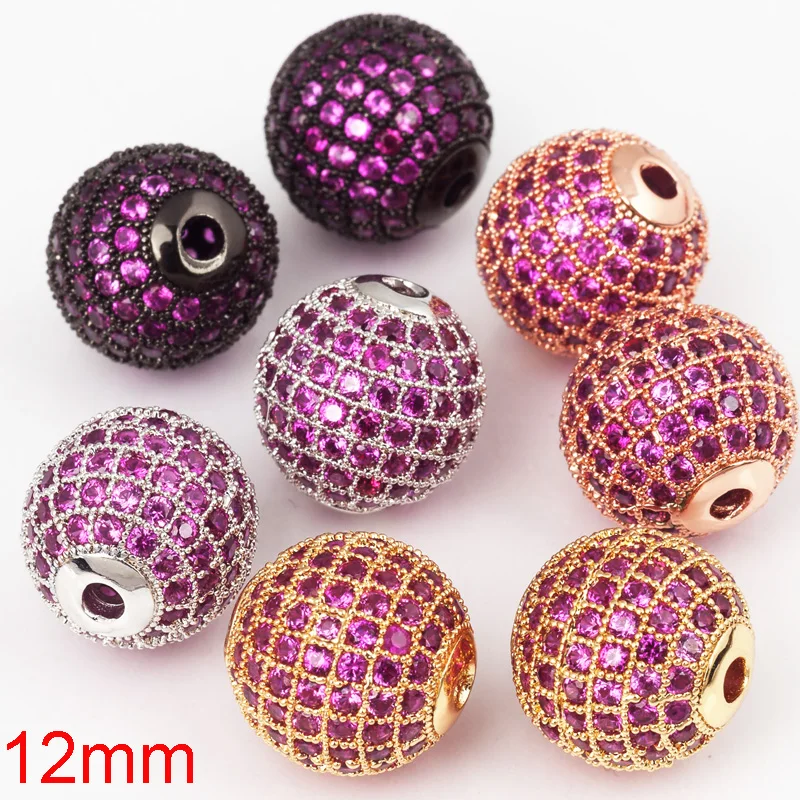 Бусины-шарики из циркония 4/6/8/10/12/14/16/18 мм