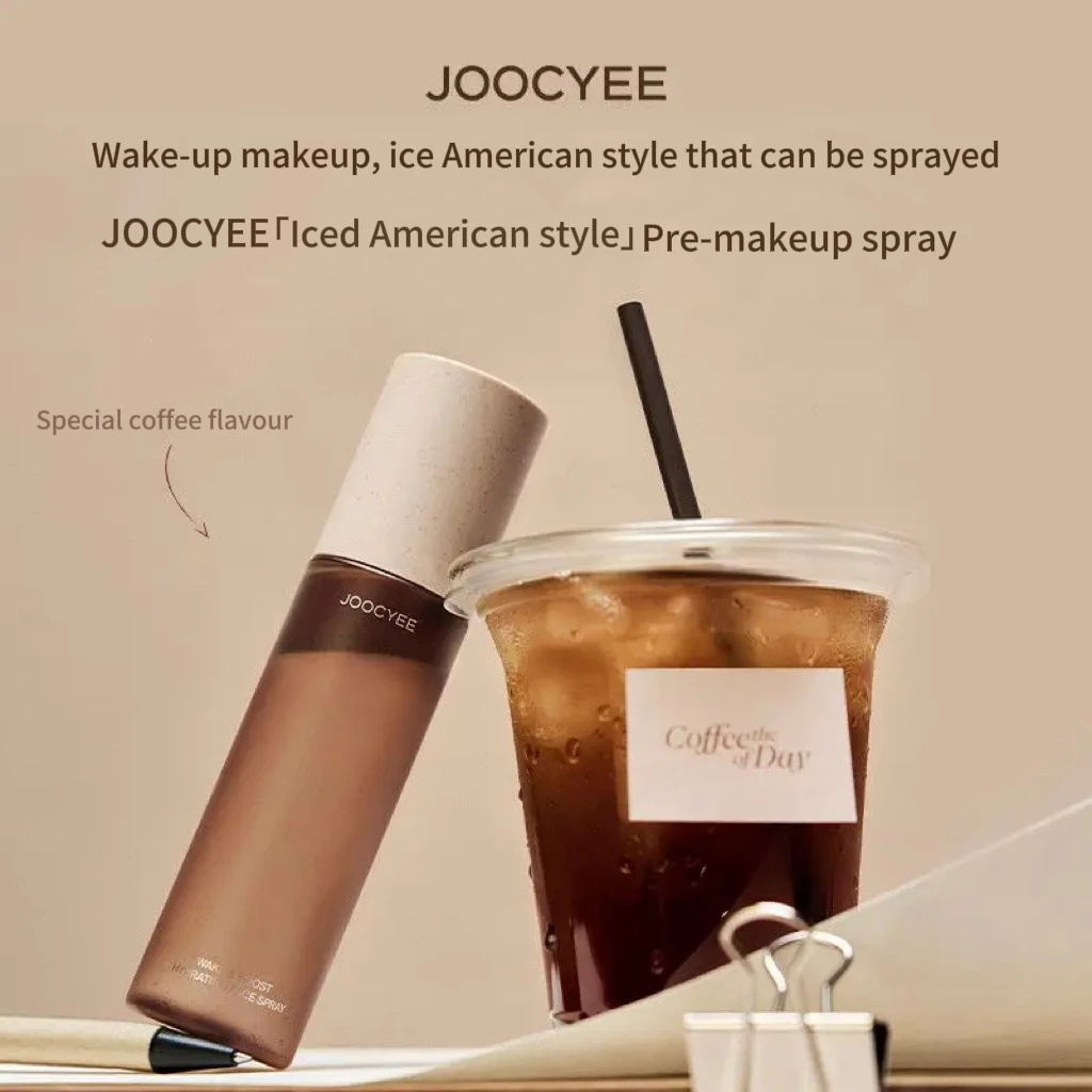 Фото JOOCYEE Iced Americano Primer Spray Освежающий увлажняющий спрей для лица, улучшающий сцепление макияжа, косметическое средство для ухода за кожей. №1