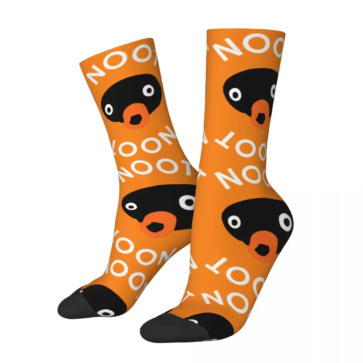 

Funny Crazy compression Sock for Men Anime Hip Hop Harajuku Noot Noot Happy Quality Pattern Printed Boys Crew Sock Novelty Gift