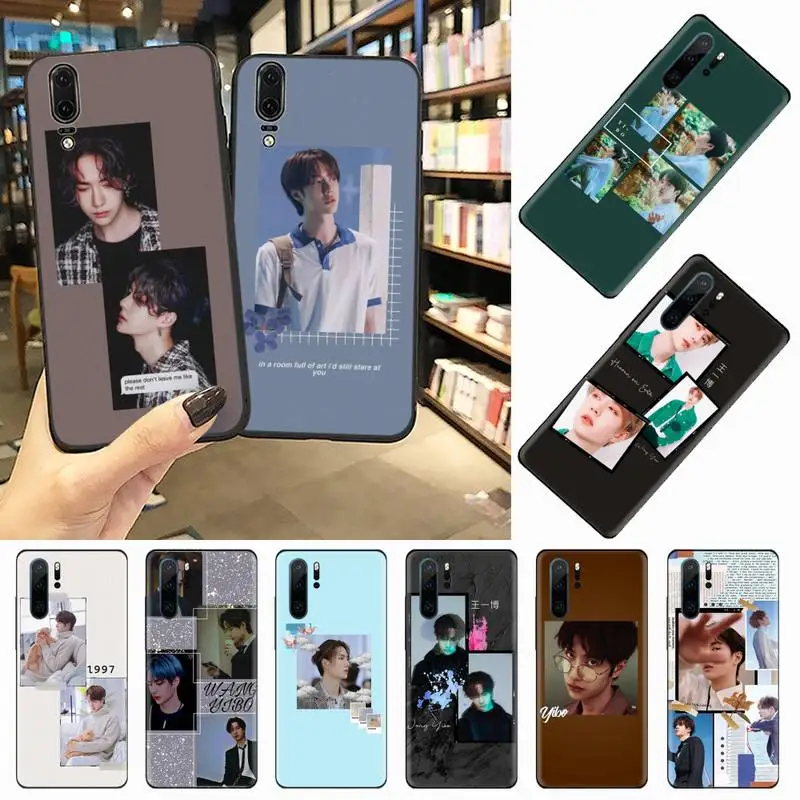 

Wang Yibo handsome boy Phone Case For Huawei honor Mate 10 20 30 40 i 9 8 pro x Lite P smart 2019 Y5 2018 nova 5t