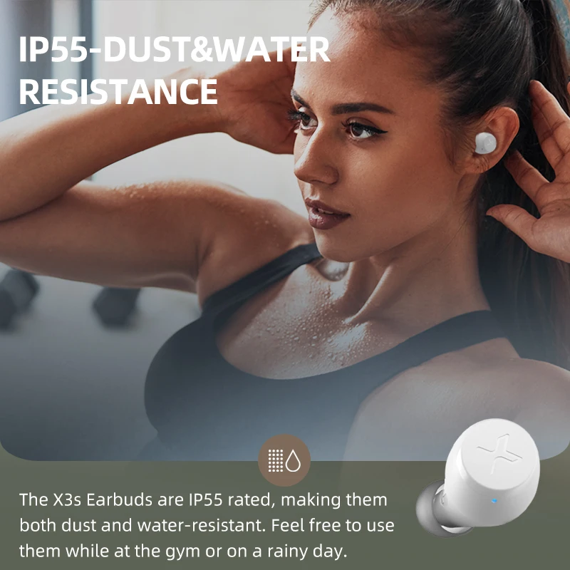 EDIFIER X3S TWS Wireless Bluetooth Earphone bluetooth 5.2 Qualcomm aptX game mode 28hrs playtime IP55 rated dust and water