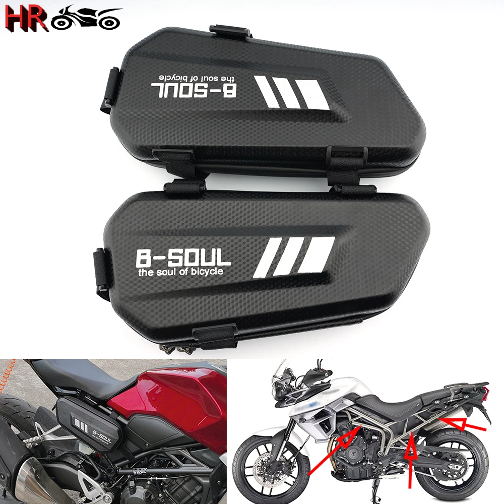 

Motorcycle Waterproof Package Triangle Side Pouch Bag Toolbox For Triumph Tiger800 Tiger 800 XC XCX XCA XR XRX XRT 800XC 800XR