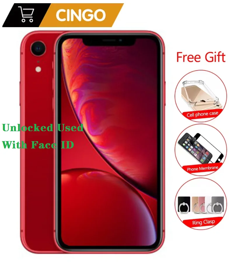 

Мобильный телефон Apple iPhone XR, оригинальный, б/у, идентификация по лицу, экран 6,1 дюйма, 3 ГБ ОЗУ 64 Гб/128 ГБ/256 Гб ПЗУ, 4G Lte, Apple смартфон с NFC