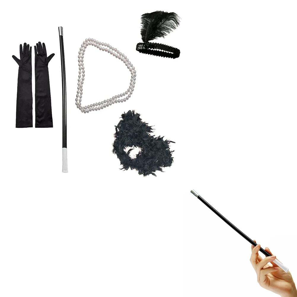 

5 Pcs Fancy Dress Party Retro Costume Accessories Outfit Gatsby Accessory Kit