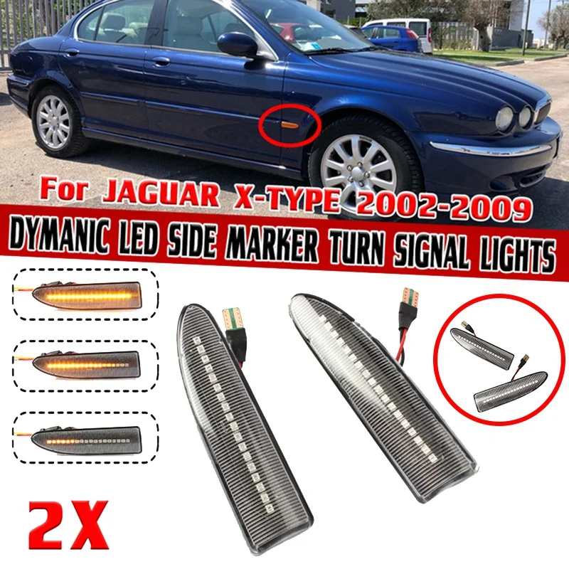 

Автомобильный светодиодный динамический боковой указатель поворота для JAGUAR X-TYPE 2002-2009 2003 2004