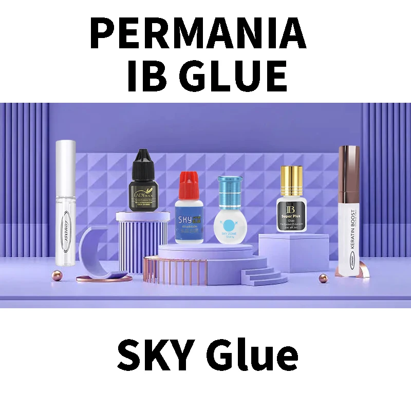 

NEW PERMANIA Fast Drying Black Eyelash IB Glue Ultra Super Long Lasting False Eyelashes Extension Adhesive SKY ROSE GLUE Lomansa