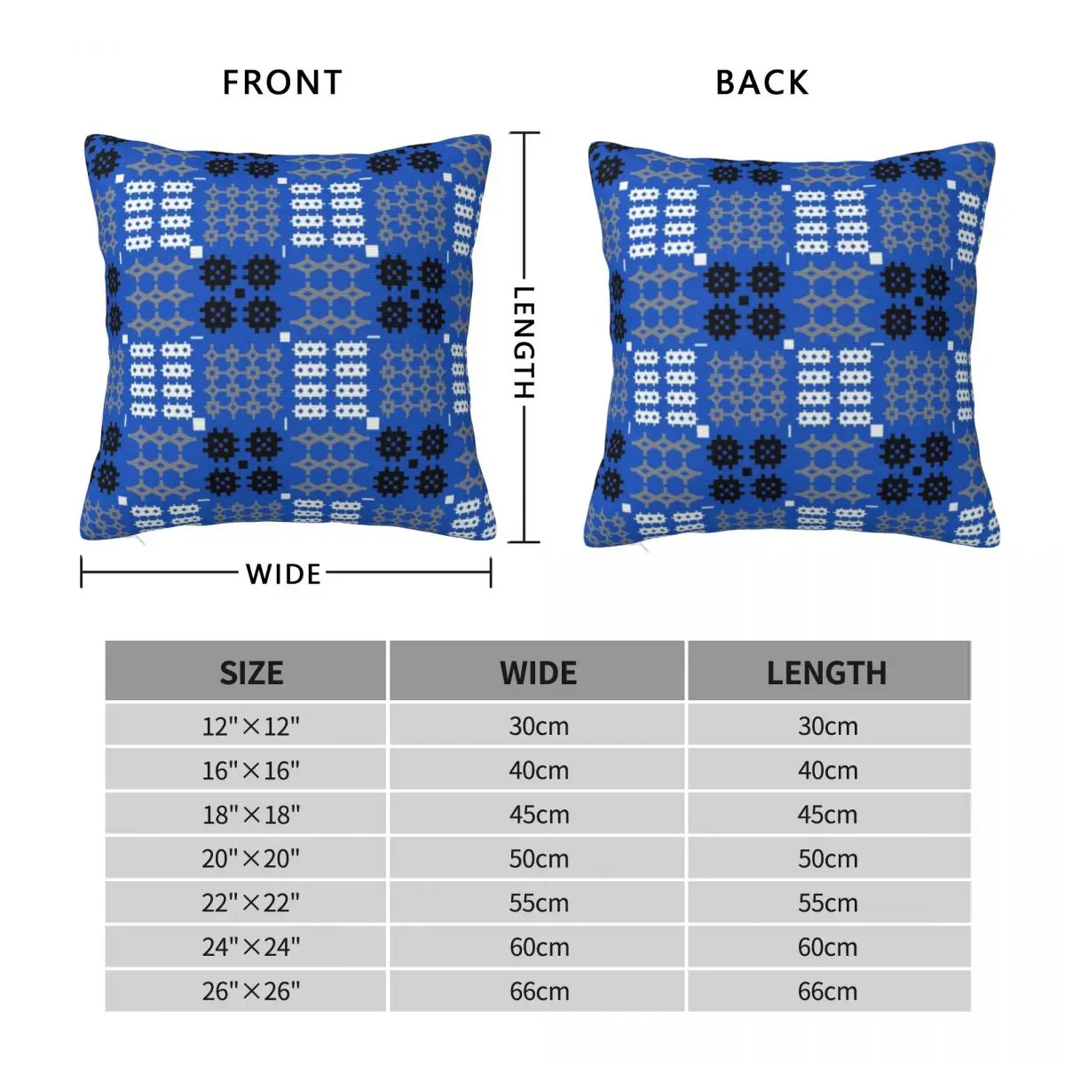 Валлийский гобелен с рисунком Carthen Cymraeg Cymreig (синий) подушка