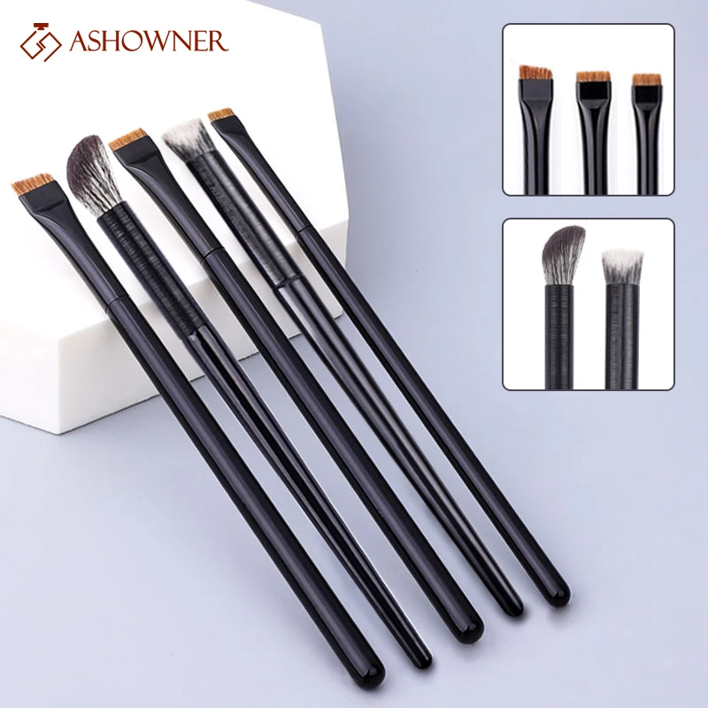 

1/2/3 шт. кисти для макияжа с лезвием угловая кисть для контура бровей для лица бронзер для носа силуэт кисть для теней подводка для глаз косме...