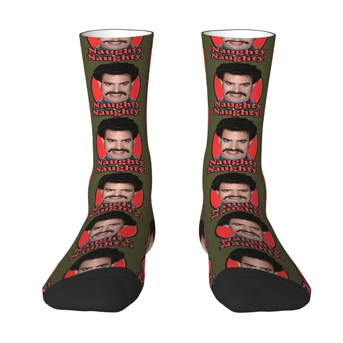 Borat, Naughty Naughty Adult Socks,Unisex socks,men Socks women Socks