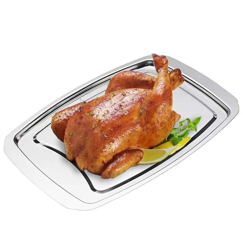 

Лоток для резьбы с пиками, лоток для резки мяса из нержавеющей стали, лоток для резьбы с 5 шипами для удержания мяса во время резьбы, сервиров...