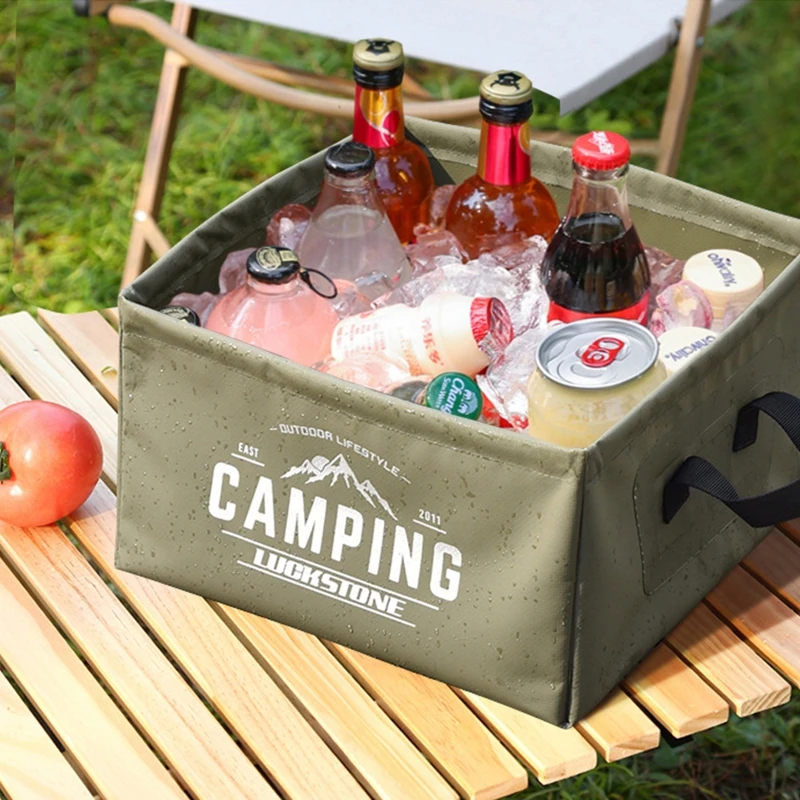 

Складное ведро с ручкой, легкий складной контейнер для воды 15 л, портативное складное ведро для рыбалки, кемпинга 918E