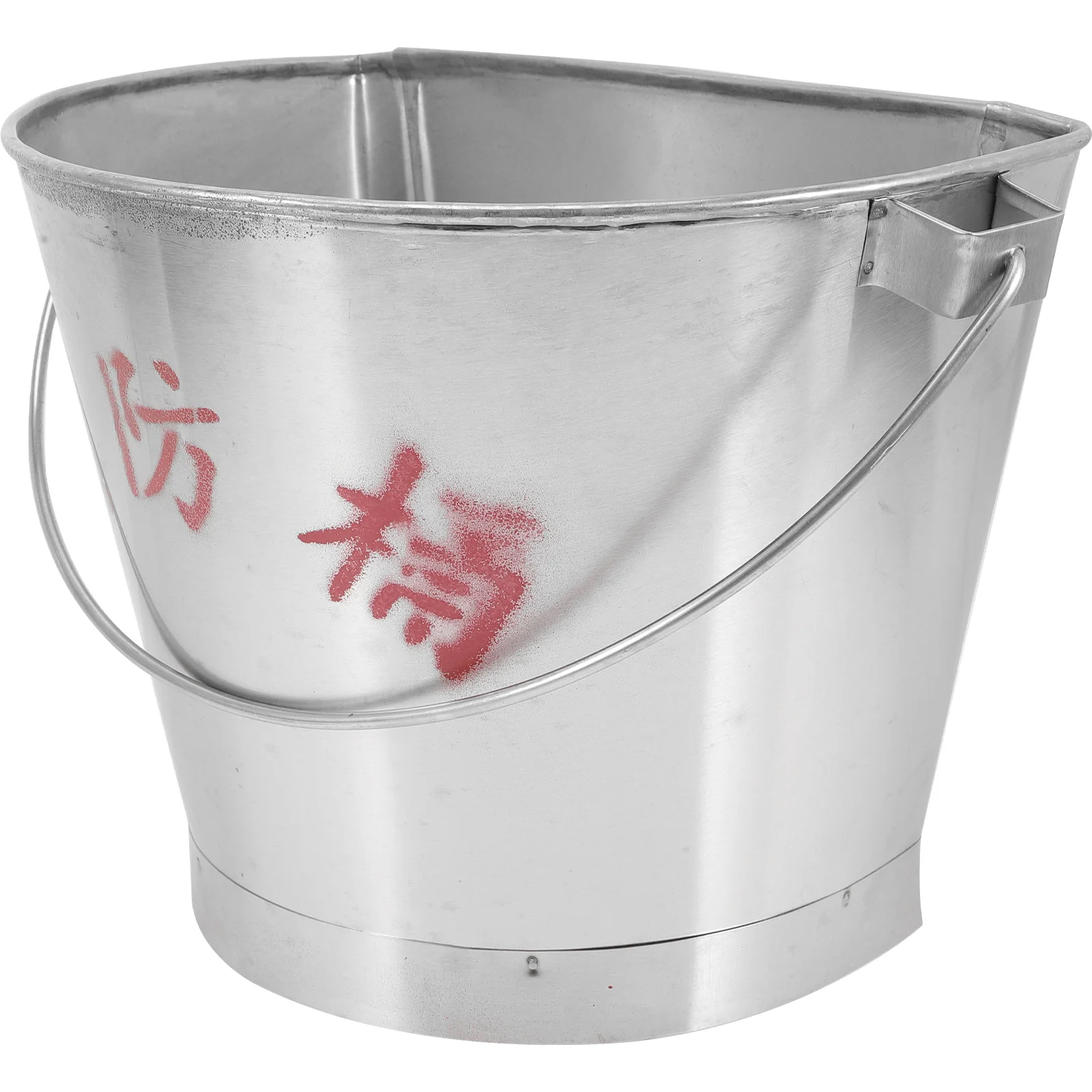 

Bucket Water Pail Firefighting Sand Ice Firefighter Galvanized Equipment Storage Steel Stainless Accessories Handheld Utility