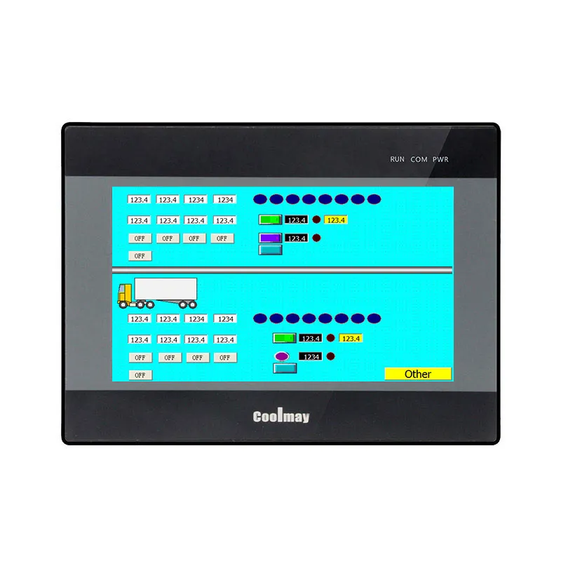 

7 inch HMI 60K-color resistive touch screen integrated Passive NPN temperature humidity controller