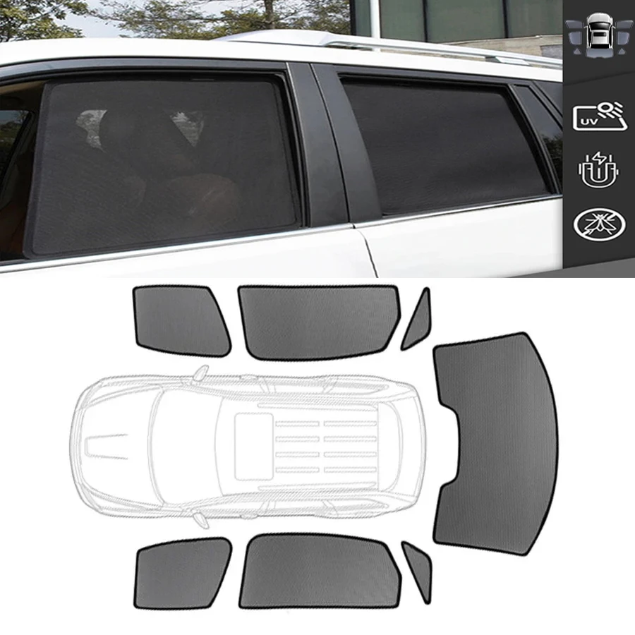 Фото Магнитная солнцезащитная шторка на окно автомобиля для Land Rover Range Rover L405 2012-2022, сетчатая шторка на переднее ветровое стекло №1