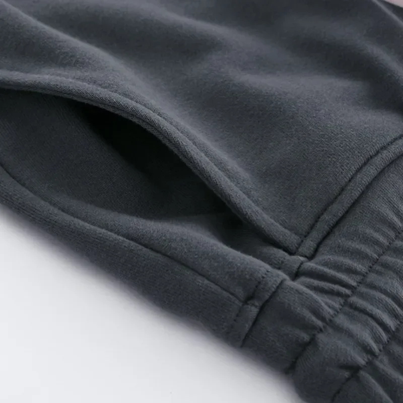 25ss азиатская версия винтажные хип-хоп уличные пустые флисовые брюки