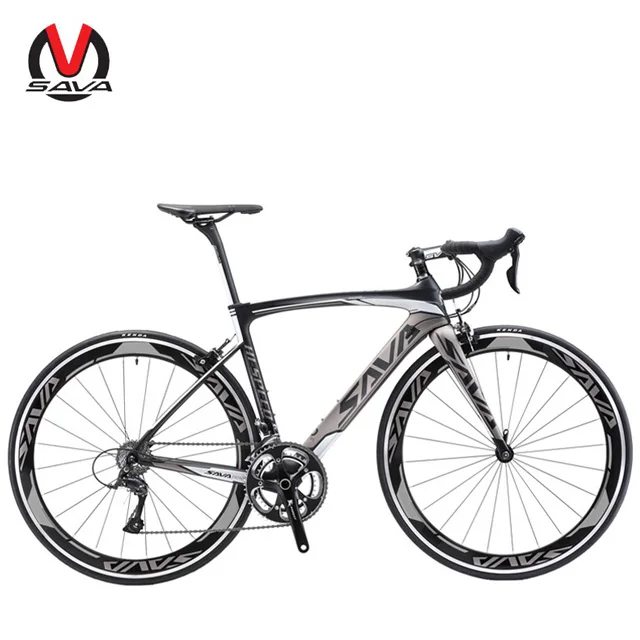 

SAVA 700C Manufacturer Direct Sell Carbon Fiber Road Bike 18 Speed V Brake Colorful Certified OEM Carbon Frame Road Bicycle