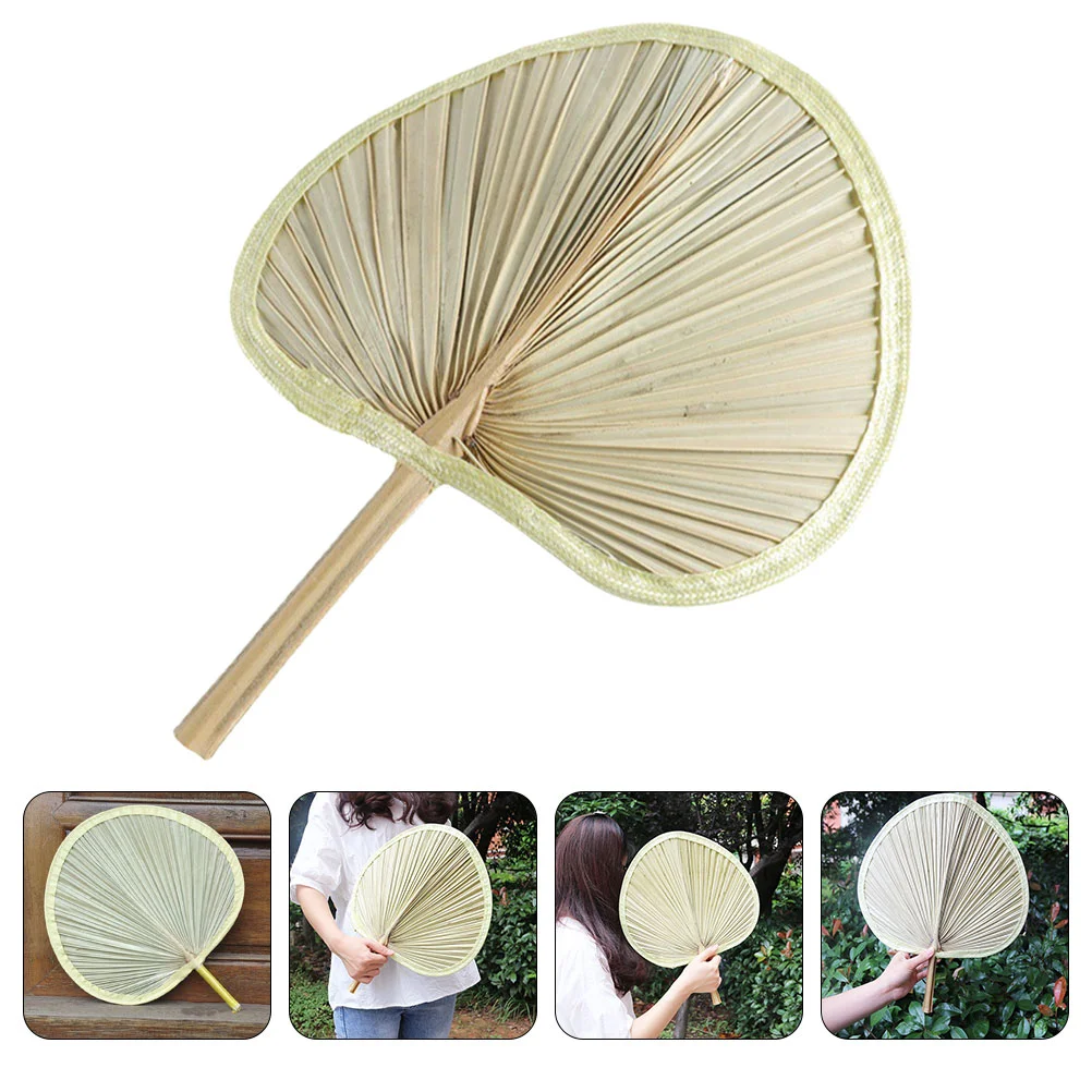 

Plantain Fan Farmhouse Fan Vintage Fan Cattail Fan Photo Prop Wooden Fan Decoration Indoor Hand Fans Wedding Decor