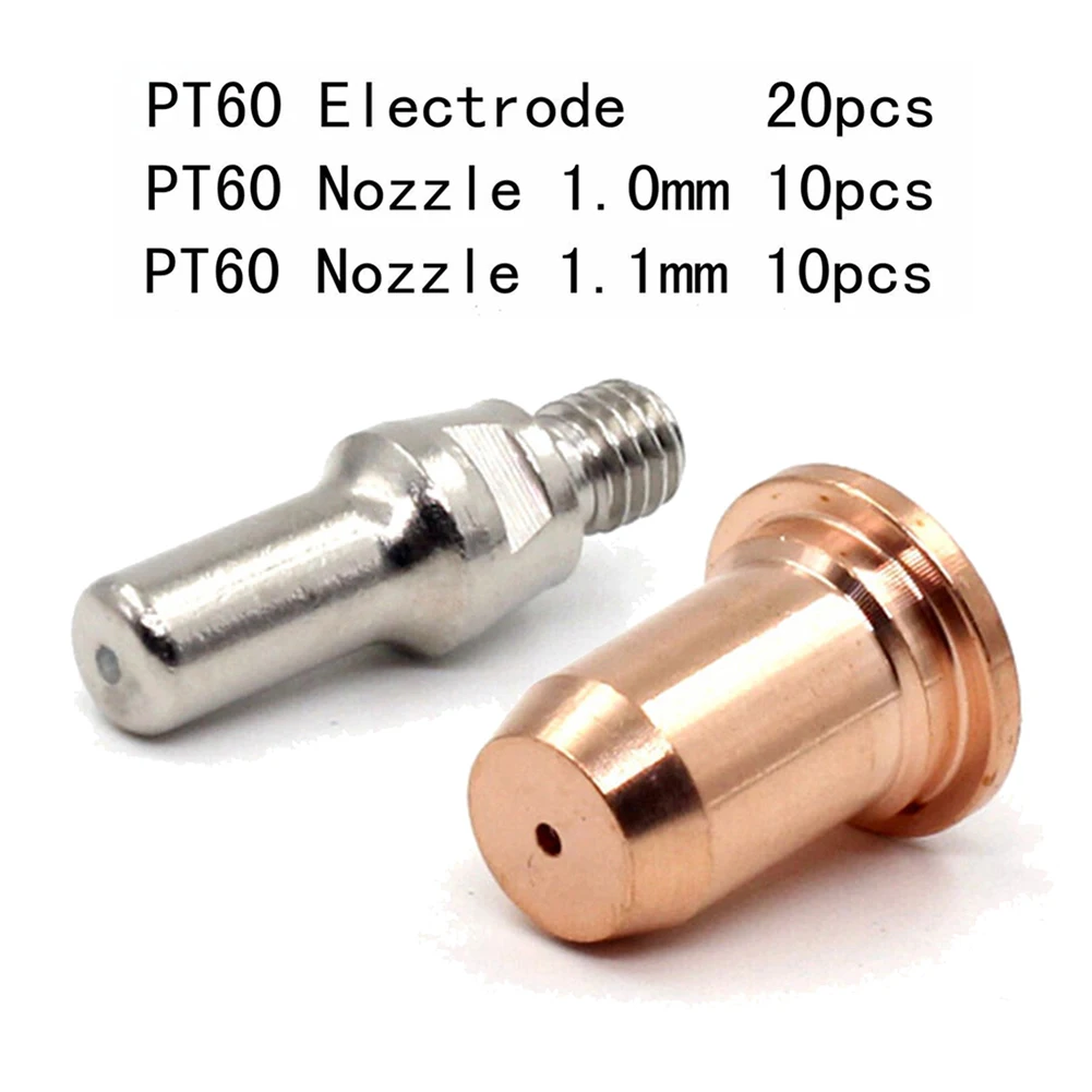 

40PCS Plasma Suction Electrode Welding Consumables Kit 1.0MM 1.1MM Electrode 52582 For IPT-60 PT60 PT40 IPT-40 Torch